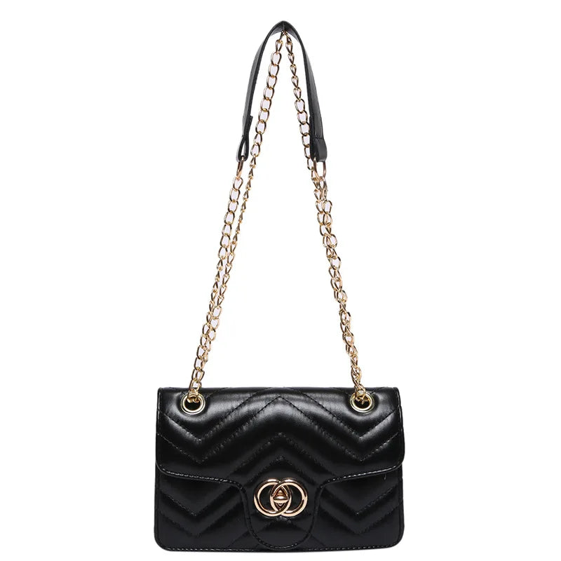 2025 new stylish niche shoulder bag, diamond grid small square bag, fashionable chain crossbody bag, women's minimalist bag