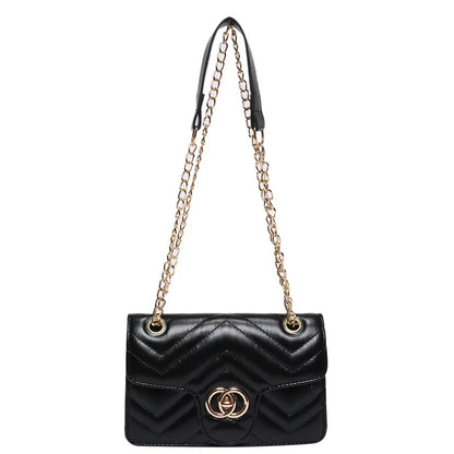 2025 new stylish niche shoulder bag, diamond grid small square bag, fashionable chain crossbody bag, women's minimalist bag