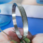 Beautiful Horizontal And Vertical Graphic Bracelet & Bangle Stainless Steel Luxury Jewelry Gift For Woman Wear Bangle