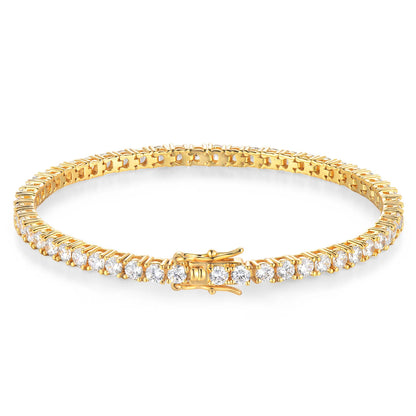Moissanite Tennis Bracelet - 925 Sterling Silver, D Color VVS1, GRA Certified
