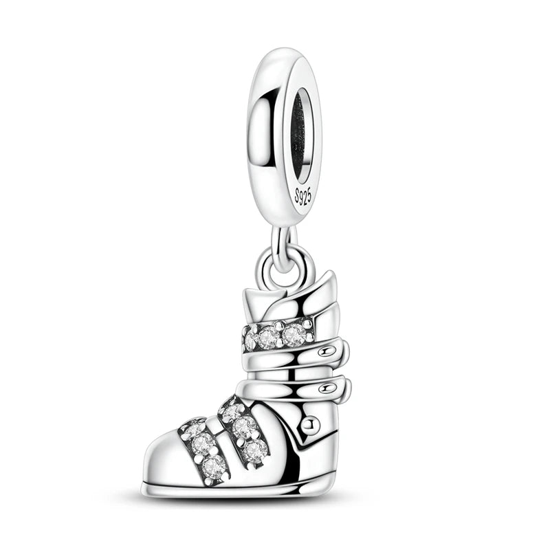 925 Sterling Silver Bear, Kart & Family Tree Charm Bead | Fits Pandora Bracelets & Pendants for Women