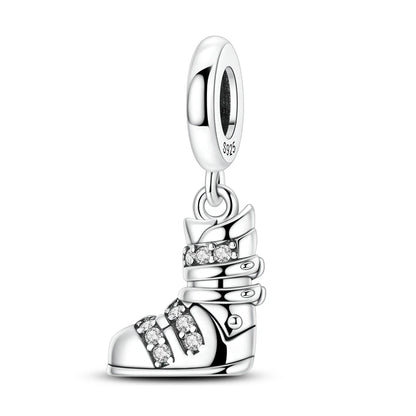 925 Sterling Silver Bear, Kart & Family Tree Charm Bead | Fits Pandora Bracelets & Pendants for Women