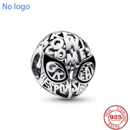 Charm Beads 925 Silver Fit Original DIY Accessories Bead for Decoration Bracelets Spider-Man Neaklace Pendant Jewelry Gifts New