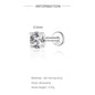 Moissanite Stud Earrings - 925 Sterling Silver, 0.03-1.2ct, D Color, GDTC Certified