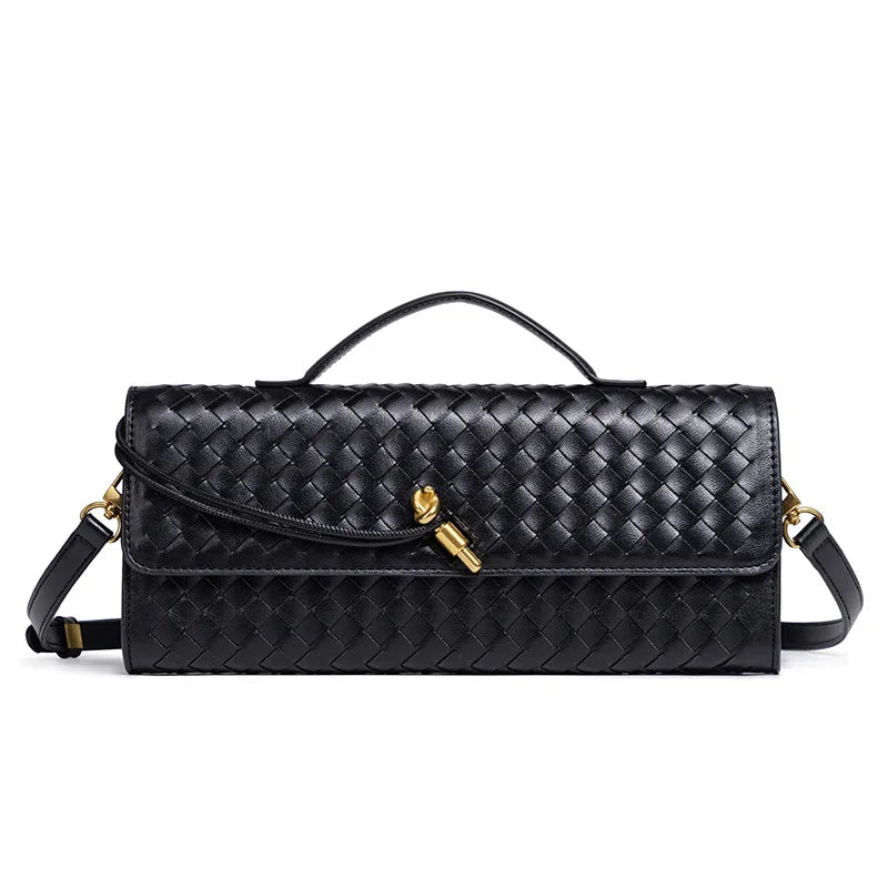 Classic Elegant Ladies Crossbody Bag Leather Handbag Shoulder Tote Luxury Designer Famous Brand Women's Chic Style