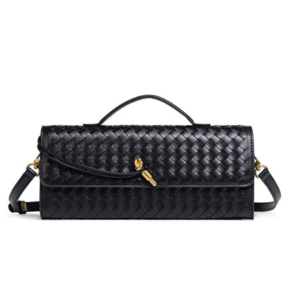 Classic Elegant Ladies Crossbody Bag Leather Handbag Shoulder Tote Luxury Designer Famous Brand Women's Chic Style