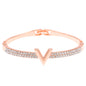 Letter Bracelet Women's Instagram Style Personalized Design English Letter V-shaped Bracelet Bracelet