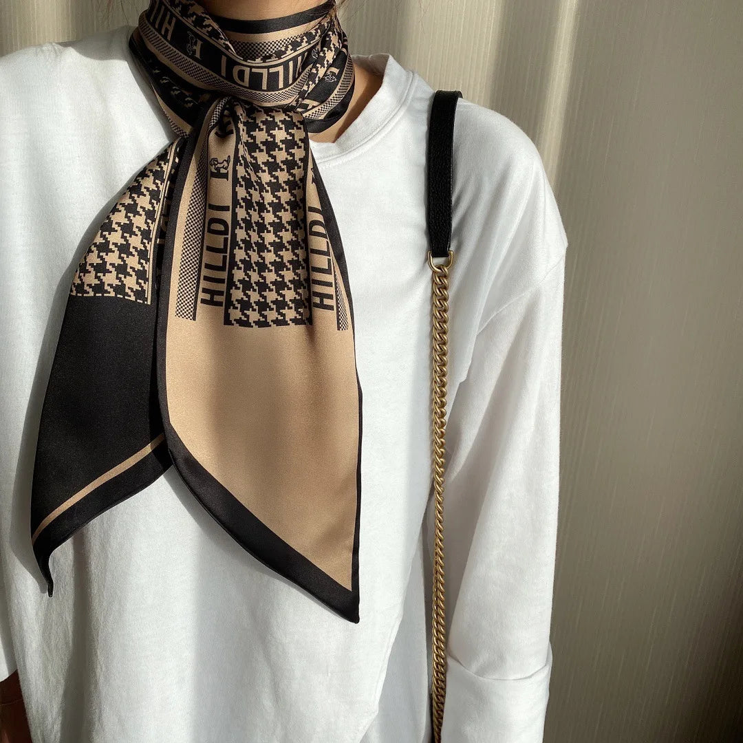 Luxury Long Silk Satin Scarf Belt - Soft Headscarf & Hair Band Accessory