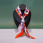 Silk Scarf Ribbon Hair Tie for Women Long Printed Accessory Bag Handle Decoration Neck Wrap Stylish Headband Multiuse
