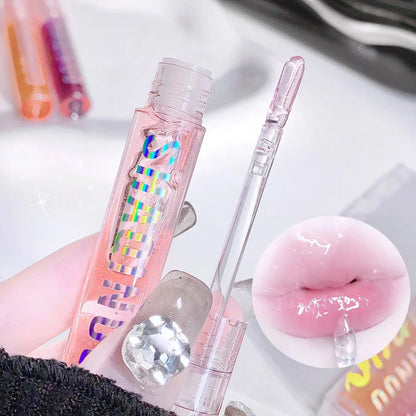 SHAQINUO Water-Gloss Mirror Jelly Lip Gloss — Pearlescent Shimmer | Single & 2-Pack