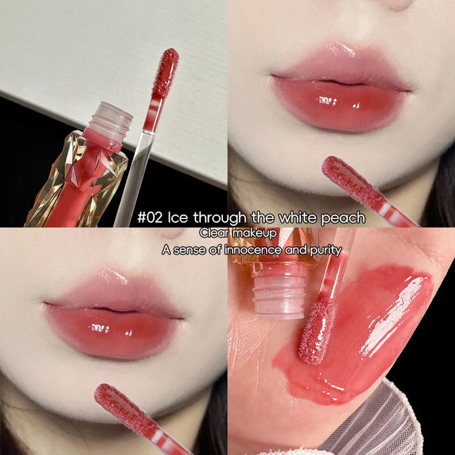 Crystal Clear Mirror Lip Gloss — Long-Lasting Waterproof Halo Effect | 6 Shades