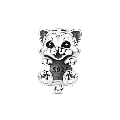 925 Sterling Silver Bear, Kart & Family Tree Charm Bead | Fits Pandora Bracelets & Pendants for Women