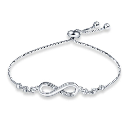 Original Bracelet 925 Silver Color Lucky Symbol Zircon Bracelet Luxury Jewelry For Woman Romantic Jewelry Valentine's Day Gifts