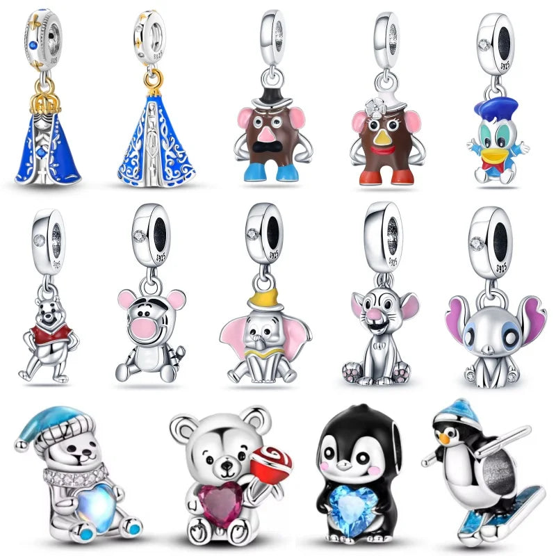 Hot Sale Sterling Silver Charms Pendant Beads Suitable For Original Bracelet DIY For Woman Jewelry Fashion Pendant
