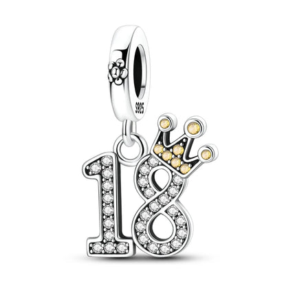 925 Sterling Silver Bear, Kart & Family Tree Charm Bead | Fits Pandora Bracelets & Pendants for Women
