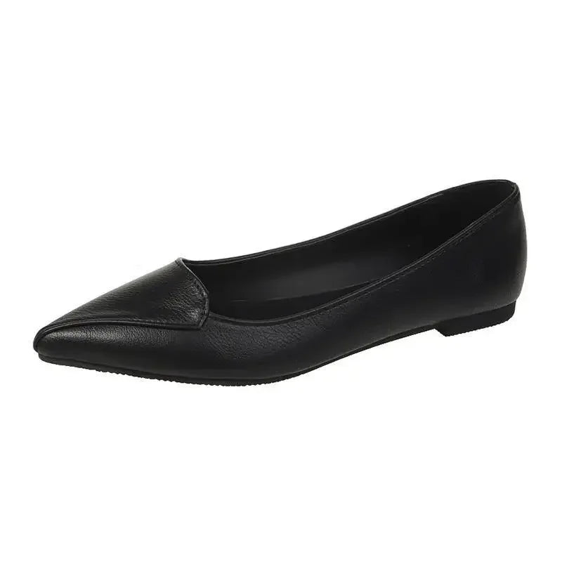 Women's Classic Pointed Toe Flats - Business Office Shoes