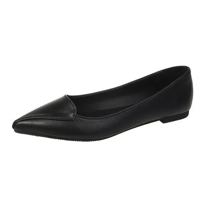 Women's Classic Pointed Toe Flats - Business Office Shoes