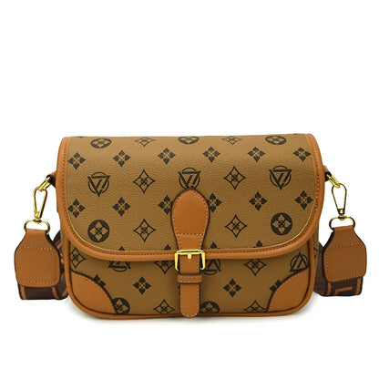 New Classic Texture Crossbody Bag Versatile Crossbody Bag High-End Underarm Bag Nurse Bag Wide Shoulder Strap Bag