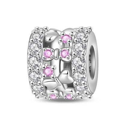 925 Sterling Silver Charm Beads | Butterfly, Crown, Heart & Perfume Bottle Zircon Charms for Women