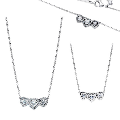 925 Sterling Silver Blue Bow Zircon Fine Jewelry | Earrings, Necklace & Ring for Women
