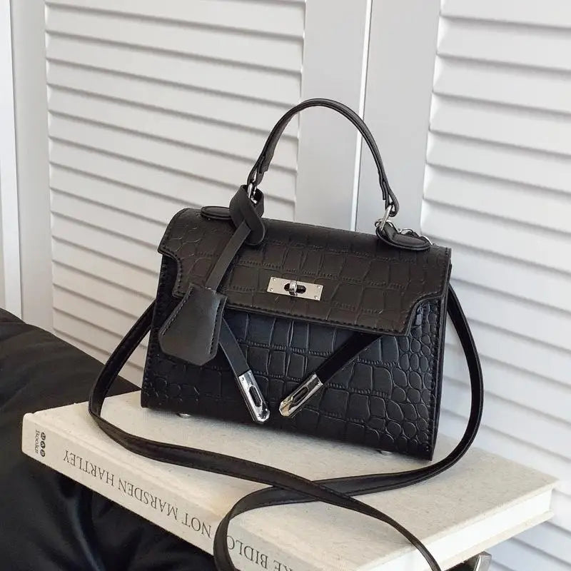 PU Portable Crocodile Pattern Shoulder Bag Women Fashion Versatile Crossbody Bags Handbag High Quality Tote Commuter Bags Gifts