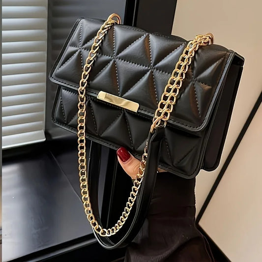 Fashion Chain Women'S Shoulder Bag for Women, Luxury Quilted Handbag for Daily Travel, Shopping, Parties.