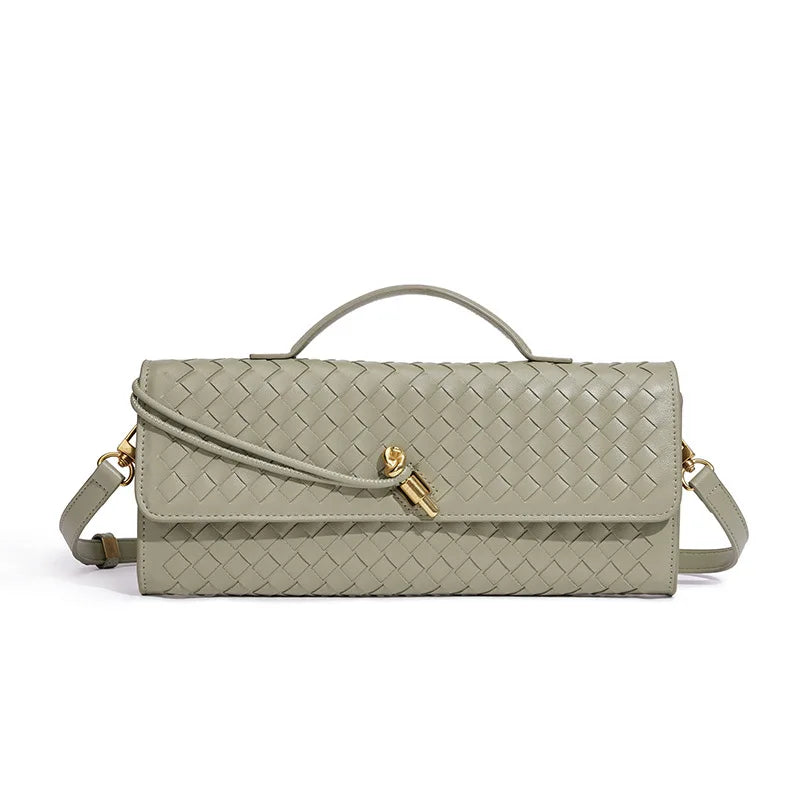 Classic Elegant Ladies Crossbody Bag Leather Handbag Shoulder Tote Luxury Designer Famous Brand Women's Chic Style