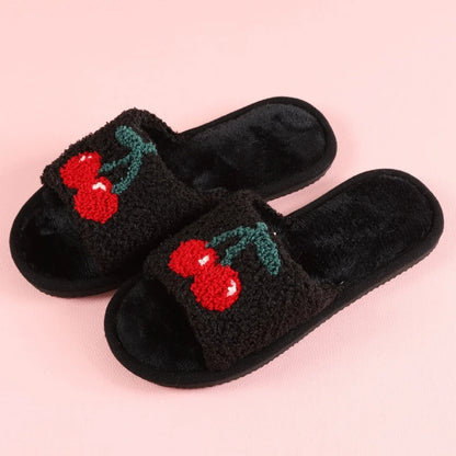 Women's Plush Furry Slippers - Soft Cozy Indoor Outdoor House Shoes
