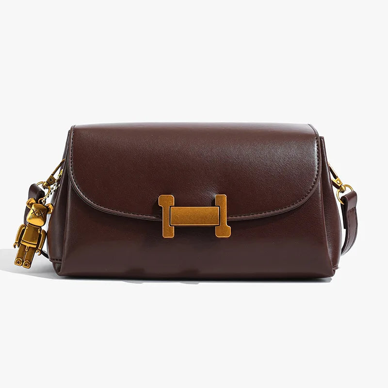 Small handbag for women in spring 2025, simple and versatile small square bag, retro and stylish commuting crossbody bag