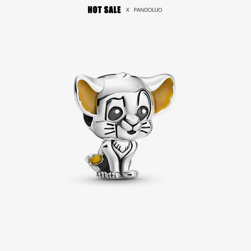 925 sterling silver charm Stitch Charm bead,Original Women Bracelet ,Necklace Pendant Jewelry Holiday gift