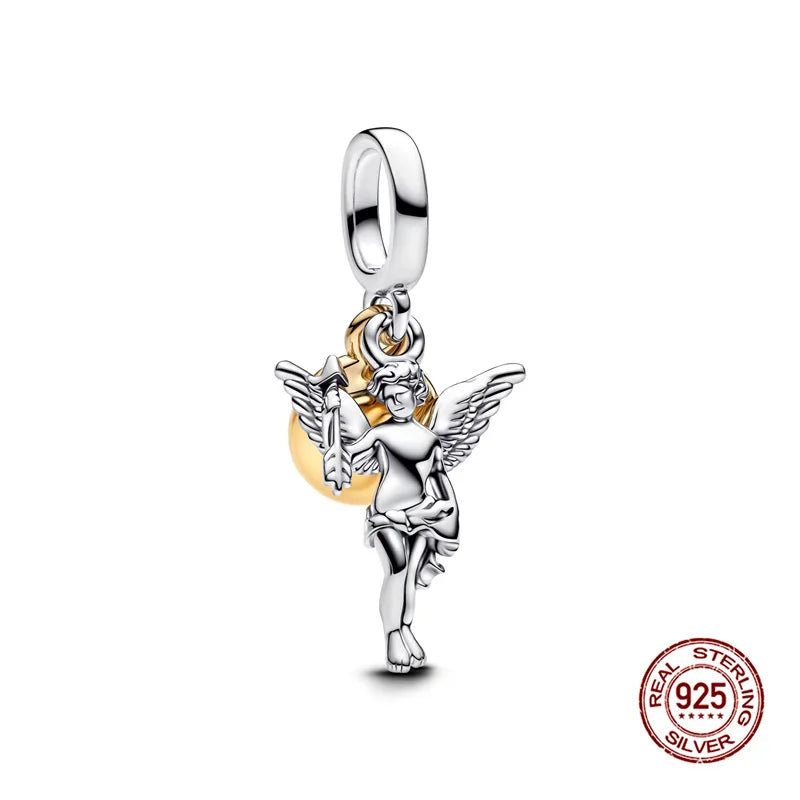Sterling Silver Character Pendant Charm Bead - Bracelet Necklace Accessory