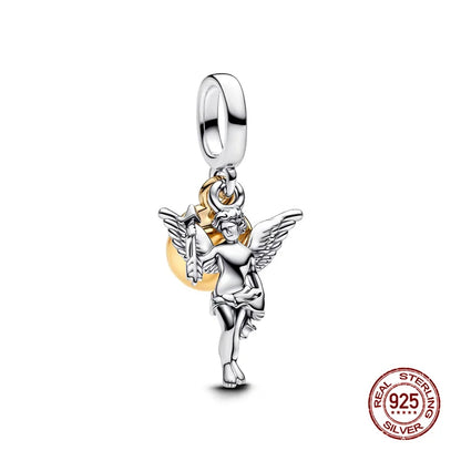 Sterling Silver Character Pendant Charm Bead - Bracelet Necklace Accessory