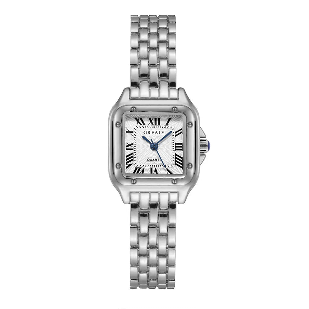 Light Luxury Square Watch - Gold Business Bracelet Watch for Women