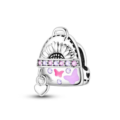 Sterling Silver NEW Leisure Life Theme Beads Charms Bracelets Necklace Luxury Women DIY Jewelry Gifts Birthday Party
