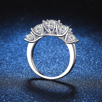 925 Sterling Silver 3.6ct Zirconia Diamond Wedding Band | Luxury Proposal Ring for Women
