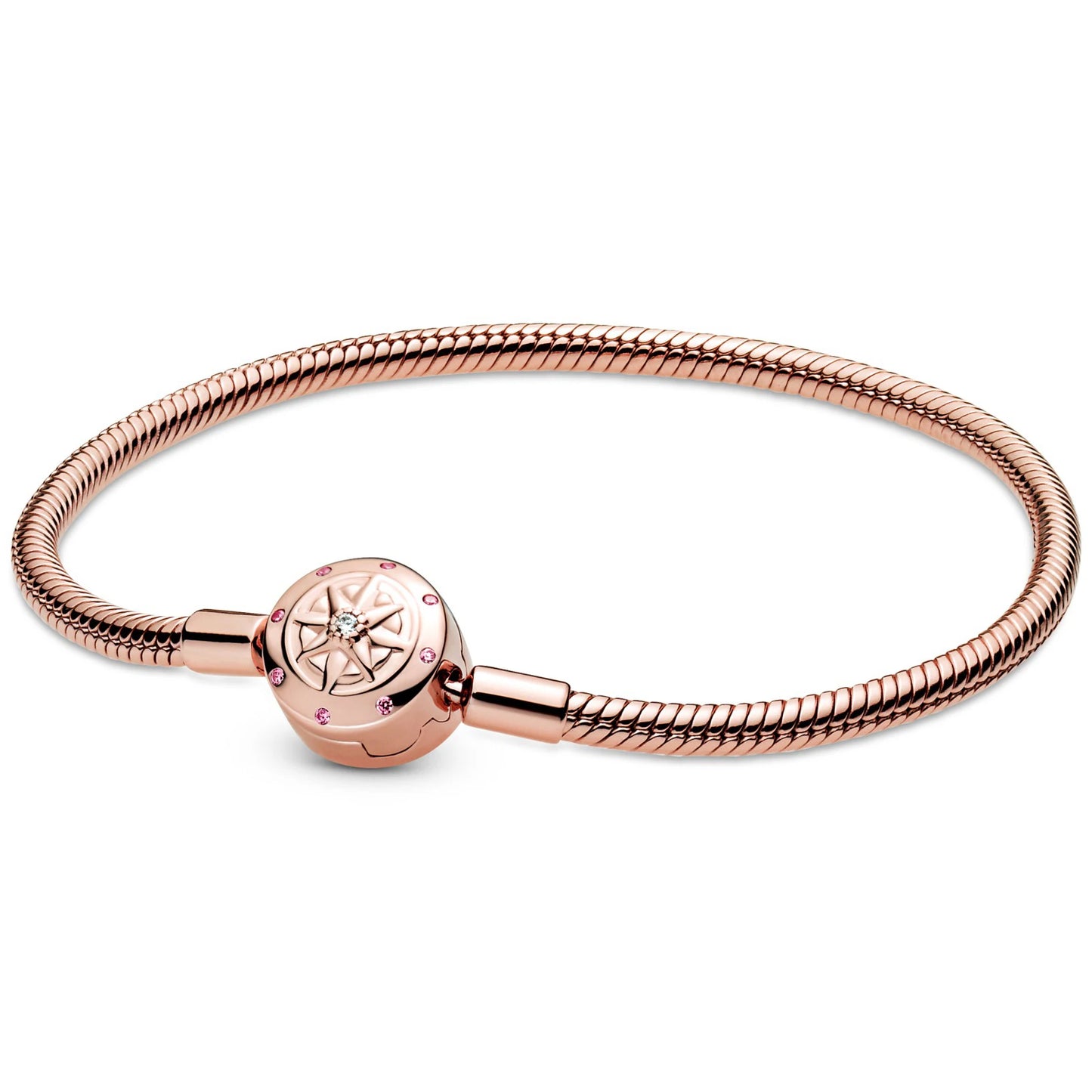 925 Sterling Silver Shell Family Tree Heart Bracelet - Charm Bangle