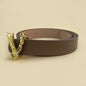 2025 Fashion V-Buckle Belt, Women's Slim Decorative Strap, Black PU Leather for Jeans, Chic Office Daily Accessory