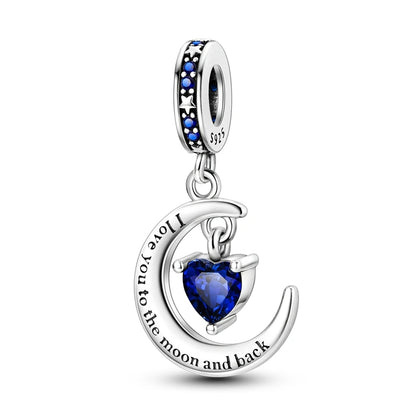 925 Sterling Silver Tree of Life, Peach Heart & Sweet Love Charm Bead | Fits Bracelets & Necklaces