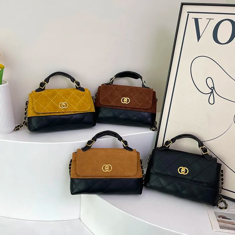 Popular Classic Elegant Women's Leather Handbag by Famous Designer Luxury Brand Ladies Crossbody Bag Tote Fashion