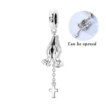 925 Sterling Silver Bear, Kart & Family Tree Charm Bead | Fits Pandora Bracelets & Pendants for Women