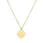 Luxury Brand Love Heart Necklace For Women Paragraph Clavicle Necklace Stainless Steel Gold Color Peach Necklace Fine Jewelry