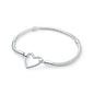 Original Sterling Silver Bracelet Love Heart Clasp Charms Beads Snake Chain Bracelets Bangles Luxury Jewelry For Women Gift