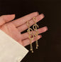 New Fashion Luxury Korean Fashion Big Letter G Jewelry Earrings GG Charming Drop Earring For Female Designer Party Wedding Gift