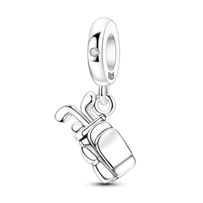 925 Sterling Silver Bear, Kart & Family Tree Charm Bead | Fits Pandora Bracelets & Pendants for Women