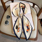 Elegant Horse Print Scarf - Soft Silk Ribbon Neckerchief Fashion Headband