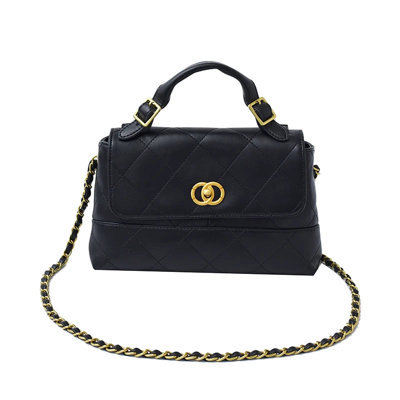 Popular Classic Elegant Women's Leather Handbag by Famous Designer Luxury Brand Ladies Crossbody Bag Tote Fashion