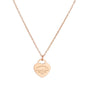 Luxury Brand Love Heart Necklace For Women Paragraph Clavicle Necklace Stainless Steel Gold Color Peach Necklace Fine Jewelry