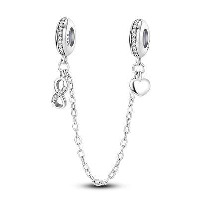 925 Sterling Silver Tree of Life, Peach Heart & Sweet Love Charm Bead | Fits Bracelets & Necklaces