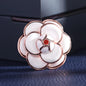 Luxury Small Fragrant Camellia Brooch Women High-end Pearl Flower Brooches for Lady Vintage Jewelry Trendy Coat Accessories Pin