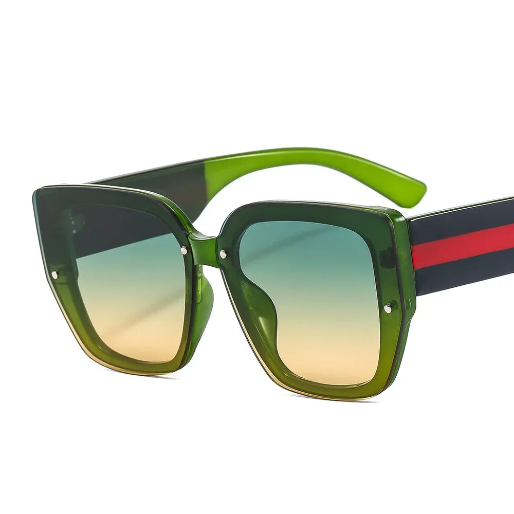 JQZSAG Luxury Oversized Cat Eye Sunglasses — Gradient UV400 CE Certified | Women